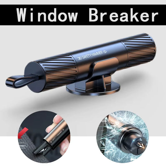 Auto-Sicherheitshammer, Notfall-Glasbrecher, Sicherheitsgurtschneider, Hohe Härte, Wolframstahl, 2-In-1-Rettungswerkzeug, Autozubehör